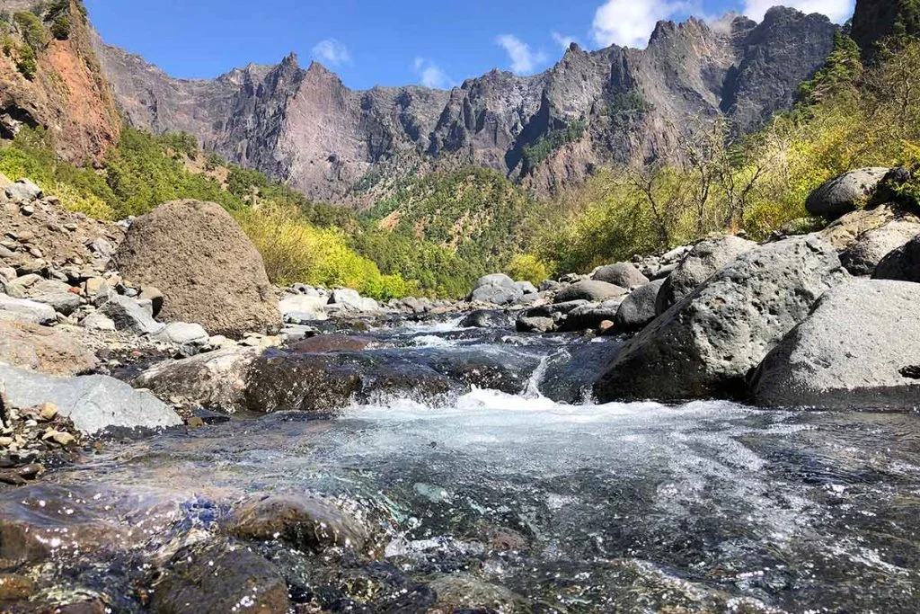Parc national de la Caldera de Taburiente à La Palma près de Casa Aram